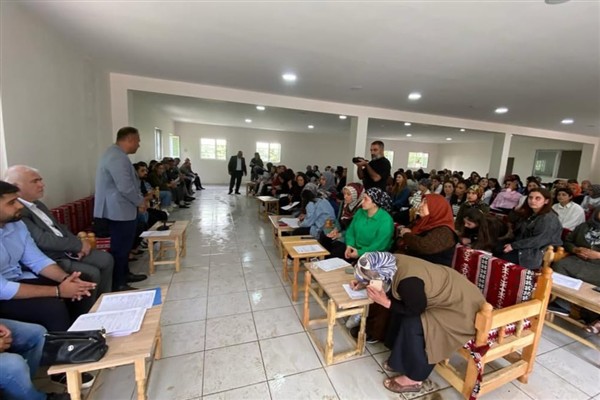 Mazıdağı’nda tekstil fabrikası için bilgilendirme toplantısı düzenlendi
