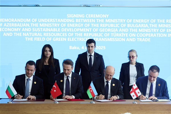 Türkiye, Bulgaristan, Azerbaycan ve Gürcistan arasında enerji alanında anlaşma