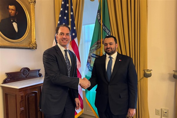 Katarlı Bakan El-Huleyfi, ABD Hazine Bakan Yardımcısı Faulkender ile görüştü