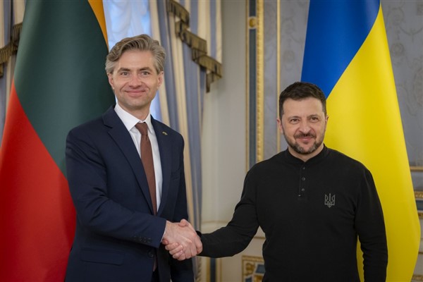 Ukrayna Devlet Başkanı Zelenski, Litvanya Dışişleri Bakanı Budrys ile görüştü