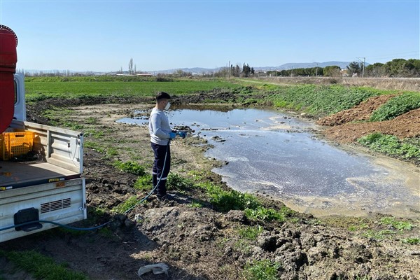 Balıkesir’de sivrisinekle ve haşereyle mücadele sürüyor