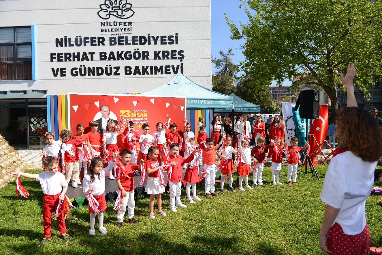 Nilüfer Belediyesi kreşlerinde 23 Nisan kutlamaları
