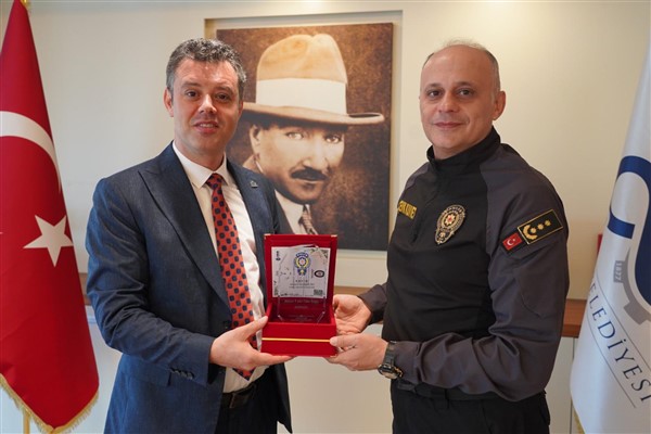 Çorlu Emniyet Müdürü Vatansever’den Başkan Sarıkurt’a ziyaret