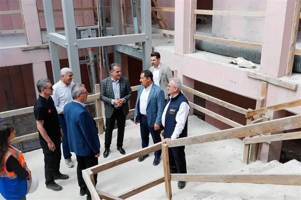 Masatlı ve Karaloğlu Hatay’daki çalışmaları inceledi