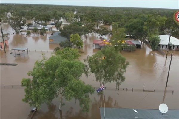 Avustralya’da 1 milyon kilometre kare sular altında