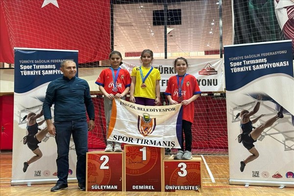İnegöl Belediye Spor Kulübü sporcuları, Minikler Türkiye Şampiyonası’nda derece elde etti
