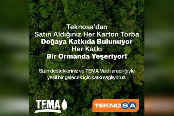 Teknosa’nın karton torbaları ormana dönüşüyor