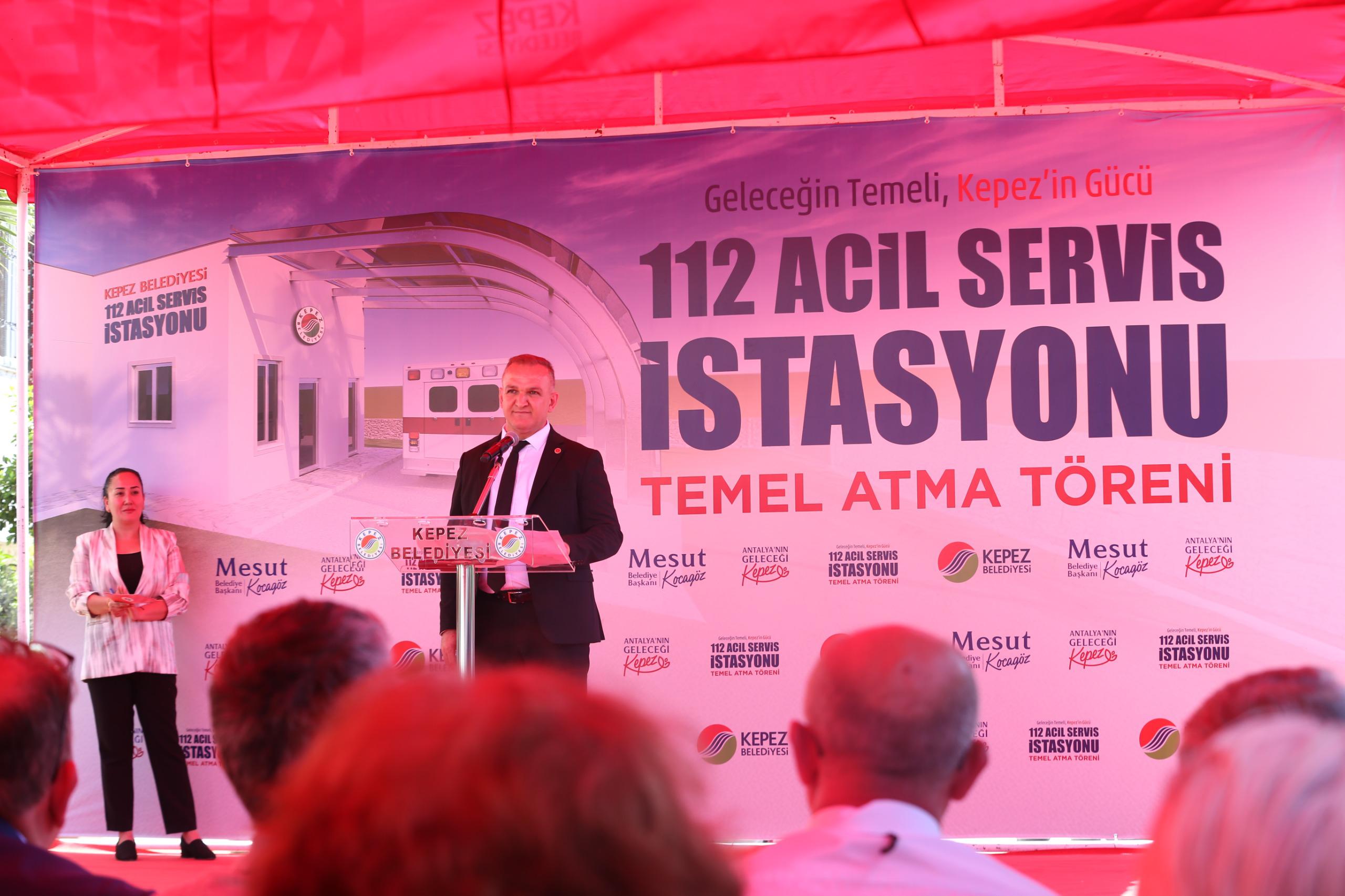 Kepez’de 112 Acil Sağlık İstasyonu’nun temeli atıldı