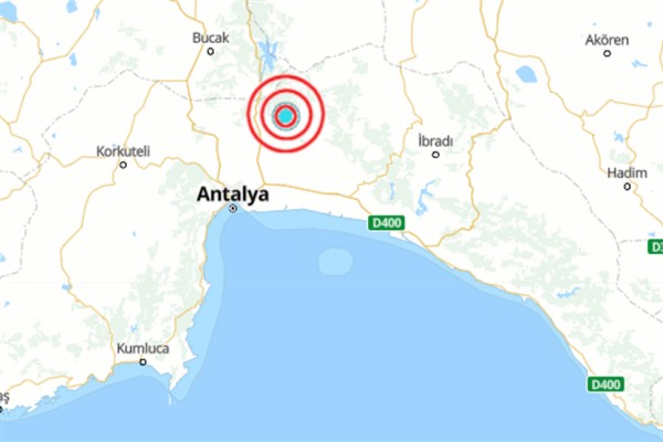Antalya’da deprem