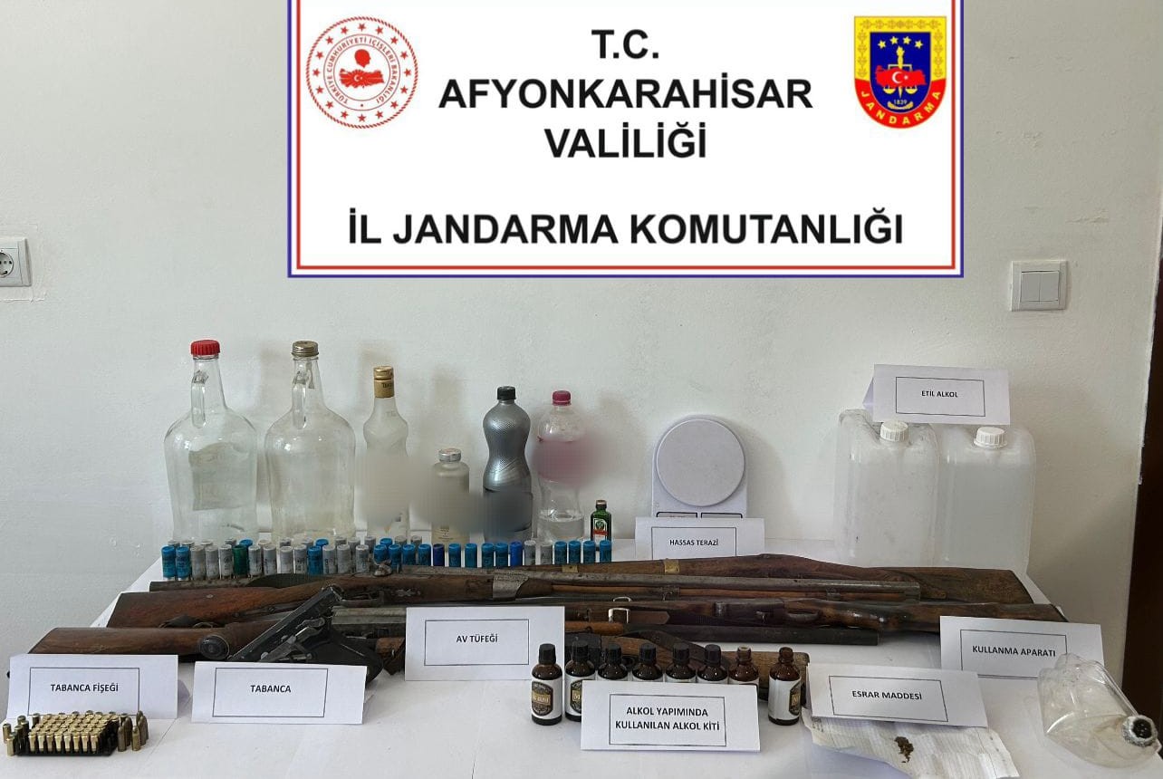 Afyonkarahisar’da sahte alkol operasyonu