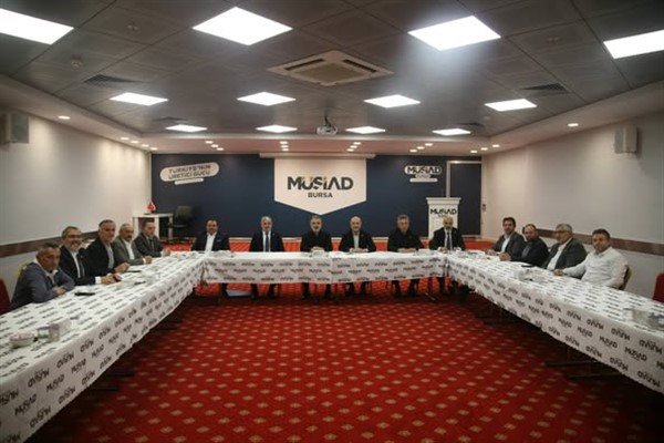 Saadet Partisi heyeti, MÜSİAD Bursa Şubesi’ni ziyaret etti