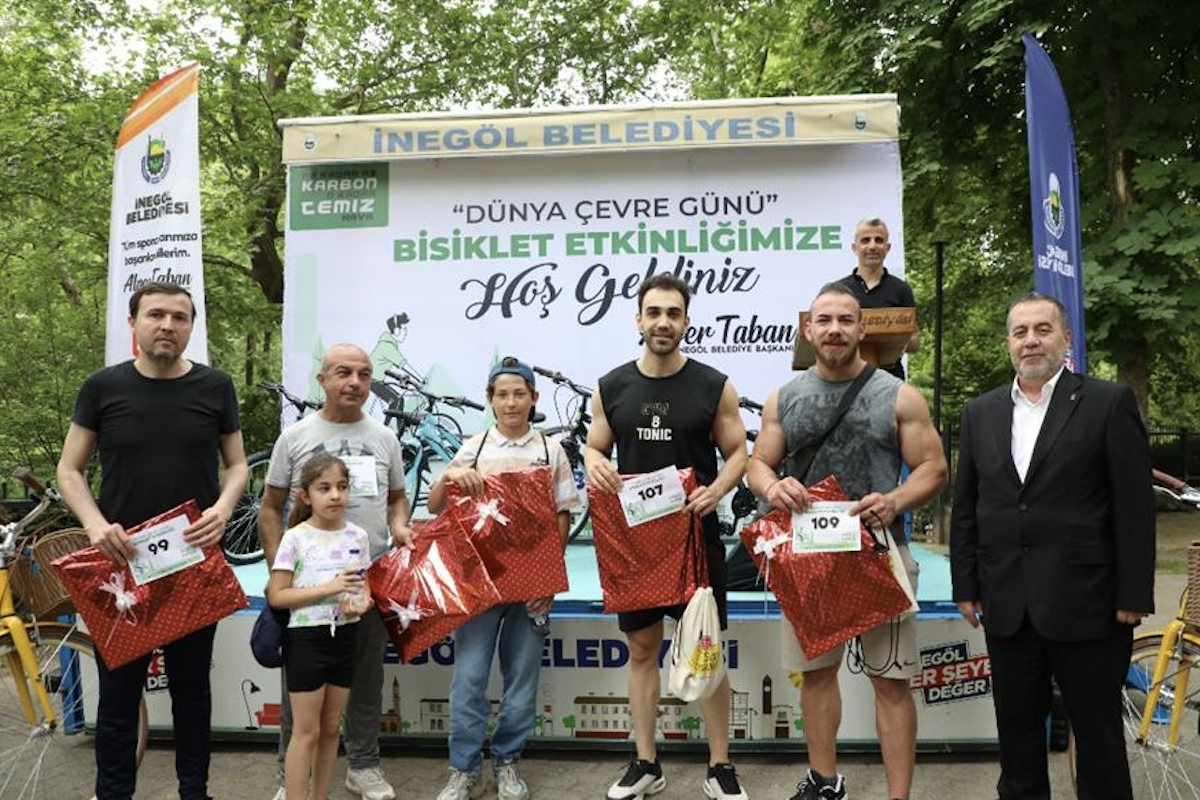 İnegöl’de pedallar Dünya Çevre Günü için döndü