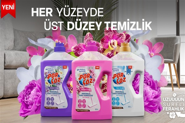 Porçöz, yeni parfümlü yüzey temizleyici serisini tanıttı