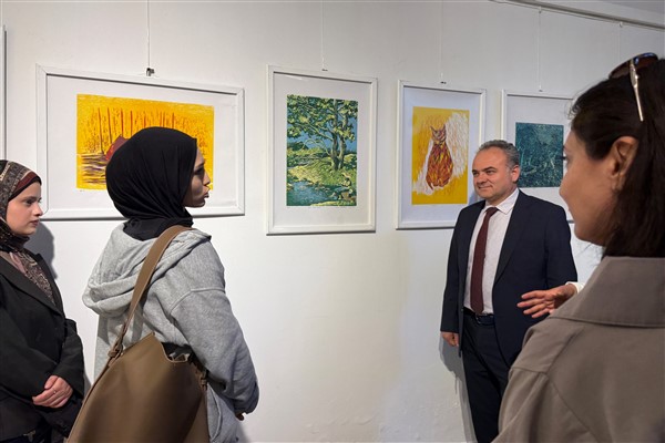 Çorum’da Özgün Baskı Resim Sergisi açıldı