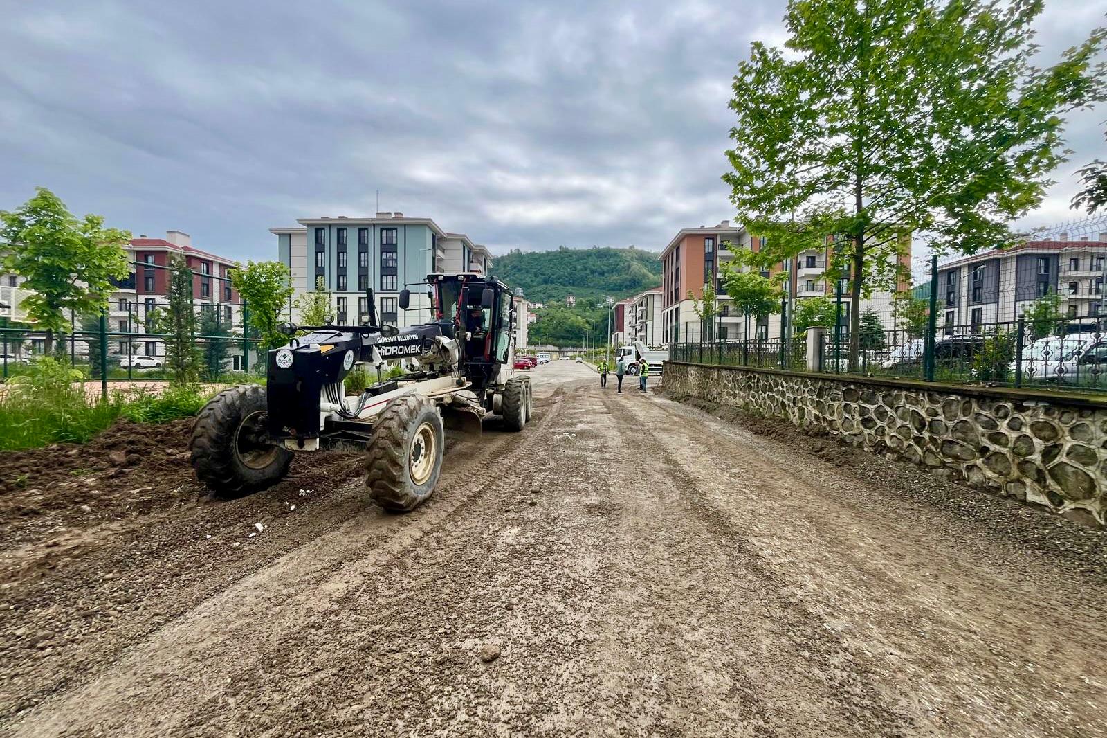 Giresun Belediyesi’nden üstyapı çalışması