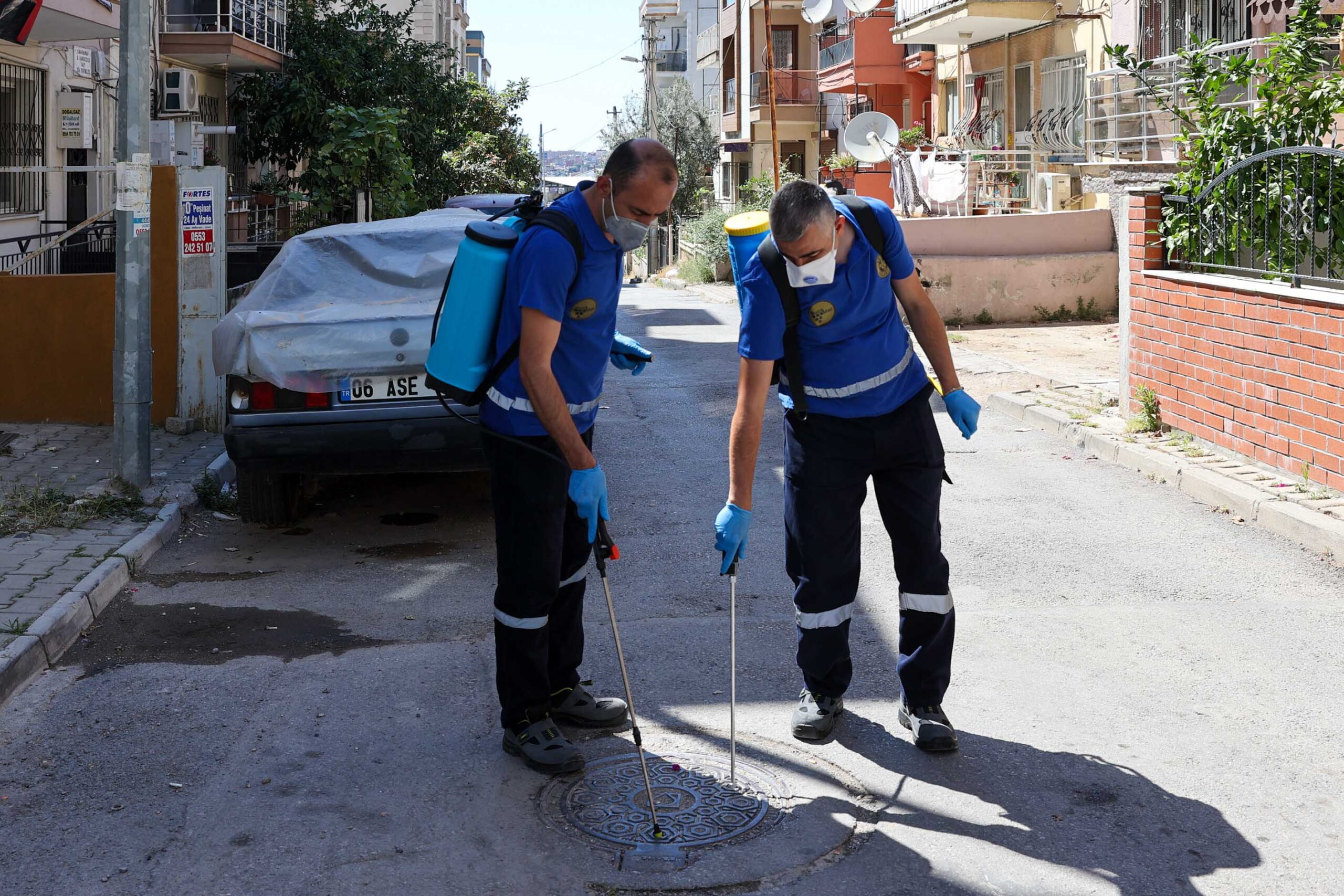 Buca’da haşere ve zararlılara karşı ilaçlama çalışması başlatıldı