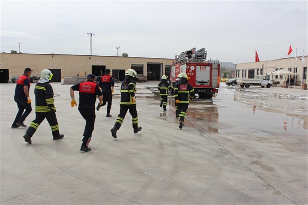 Mersin İtfaiyesinden Ürgüp İtfaiyesi personeline eğitim