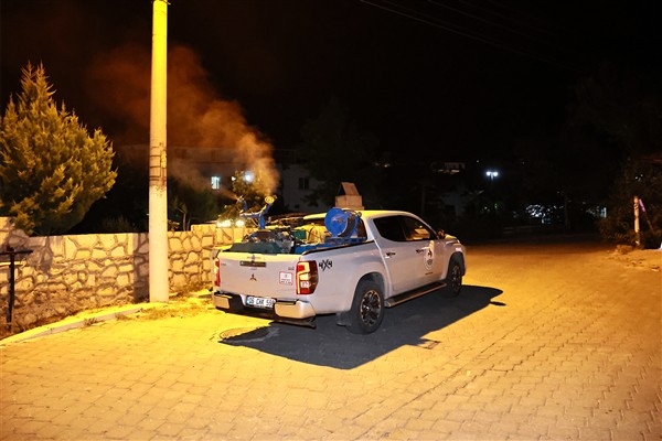 Pamukkale’de gece ilaçlamaları başladı