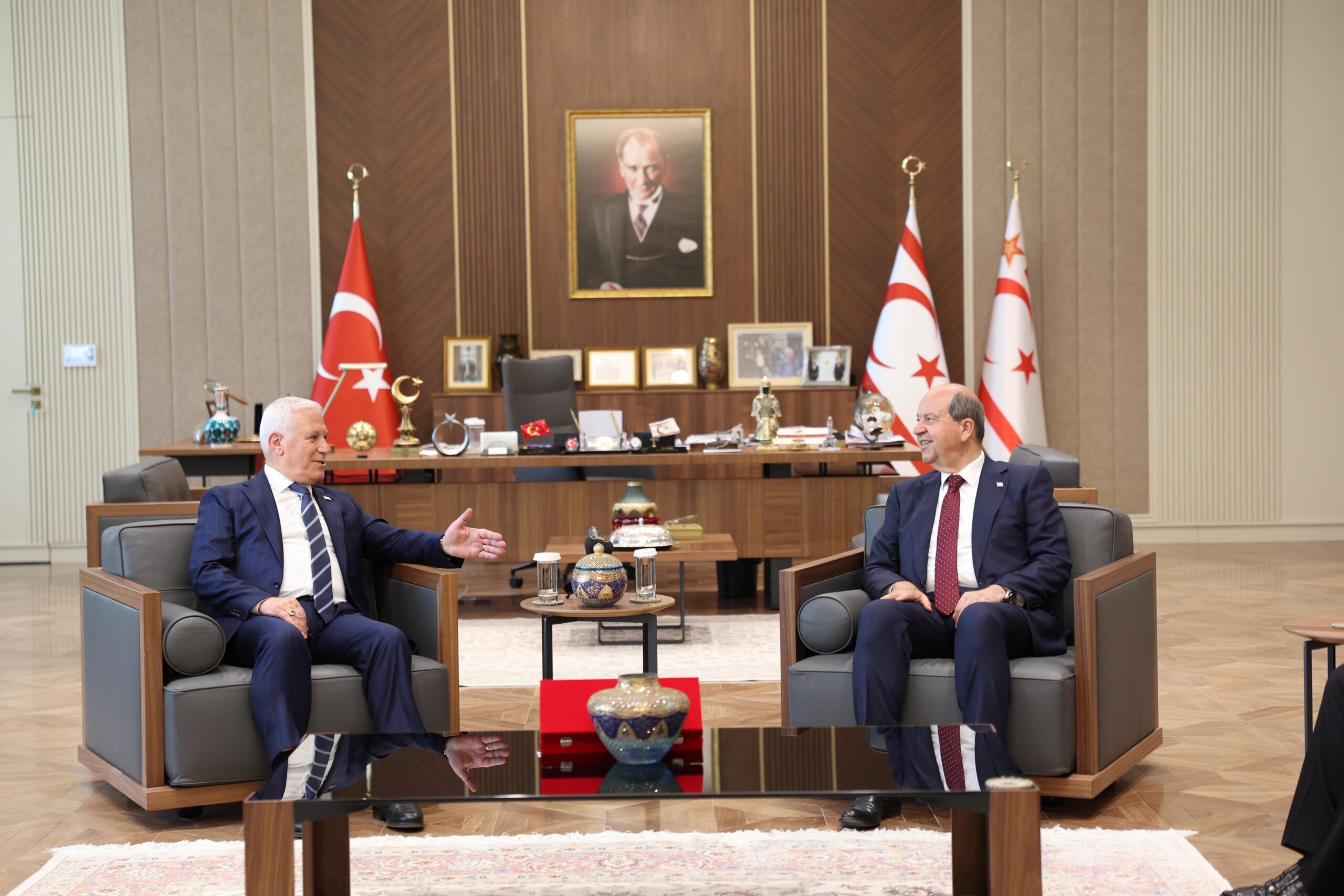 Başkan Bozbey, KKTC Cumhurbaşkanı Tatar’ı ziyaret etti