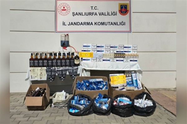 Şanlıurfa’da tütün ve alkol kaçakçılarına operasyon