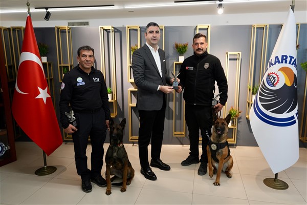 Kartal arama-kurtarma ekibinden Başkan Yüksel’e ziyaret