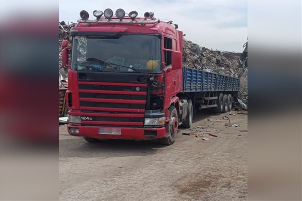 Gabari dışı yükleme yapan araca 49 bin 195 lira ceza