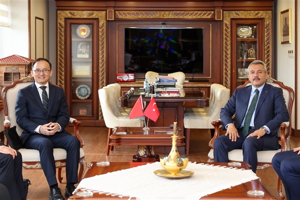 Vali Baydaş, Çinli Büyükelçi Jiang ve beraberinki heyeti ağırladı