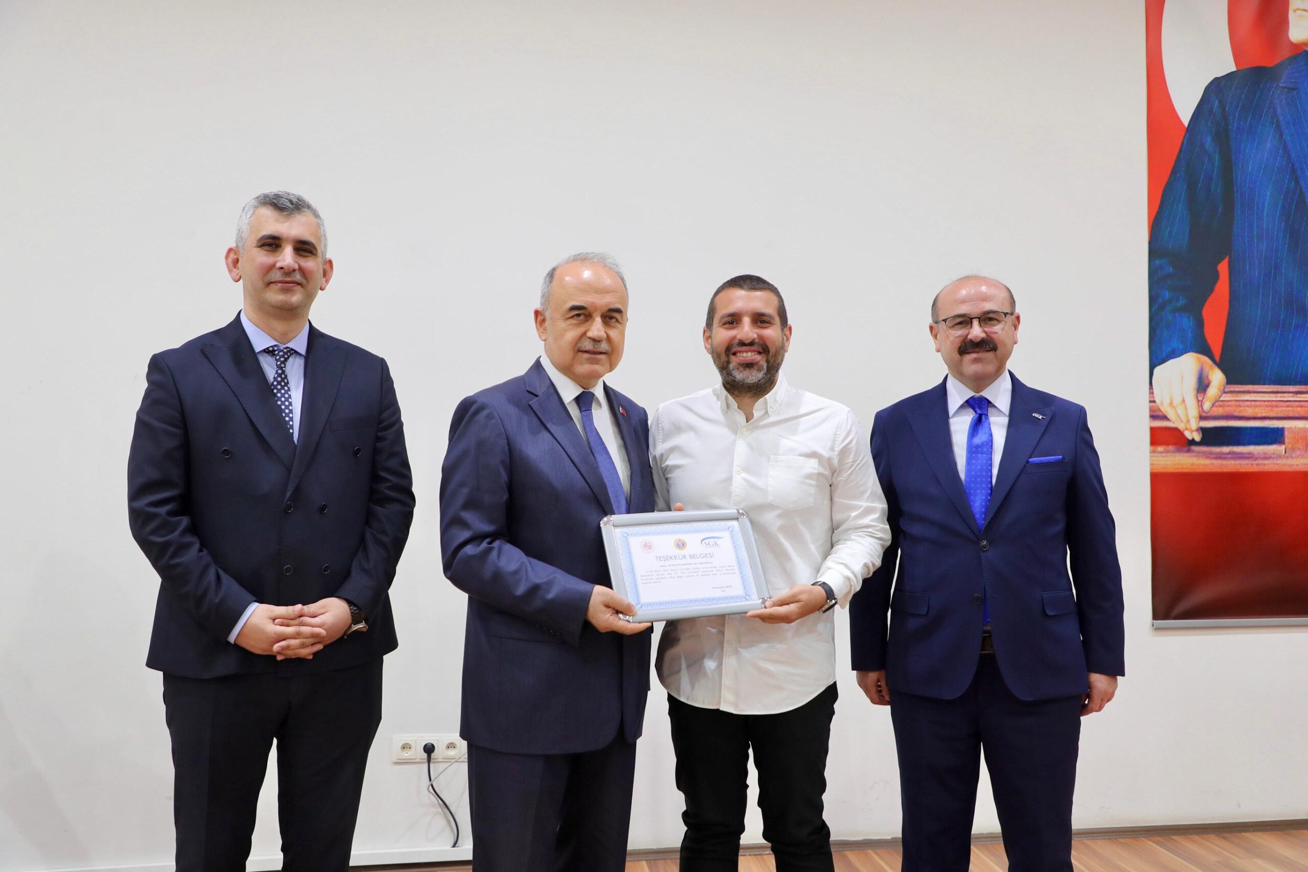 Ordu’da bağışta bulunan hayırseverlere teşekkür belgesi verildi