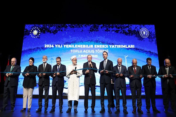Erdoğan: 2024 yılında toplam 6 bin 182 elektrik üretim santrali devreye alındı
