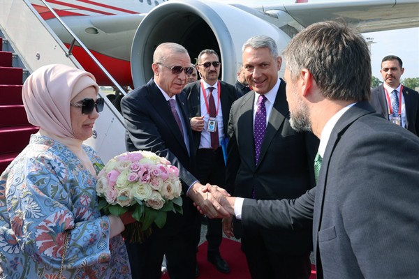 Cumhurbaşkanı Erdoğan, Budapeşte’ye ulaştı