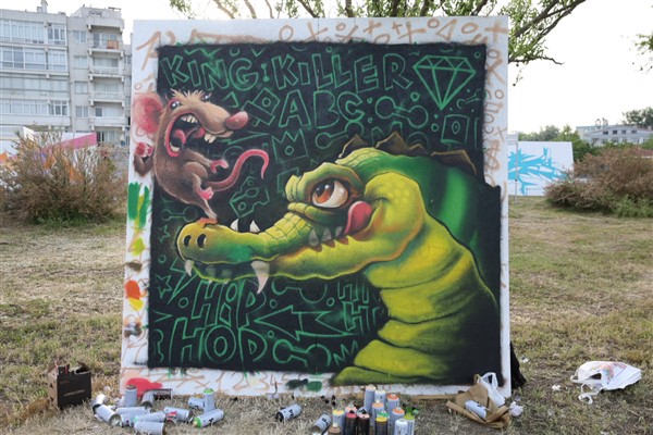 Küçükçekmece graffitiyle renklendi