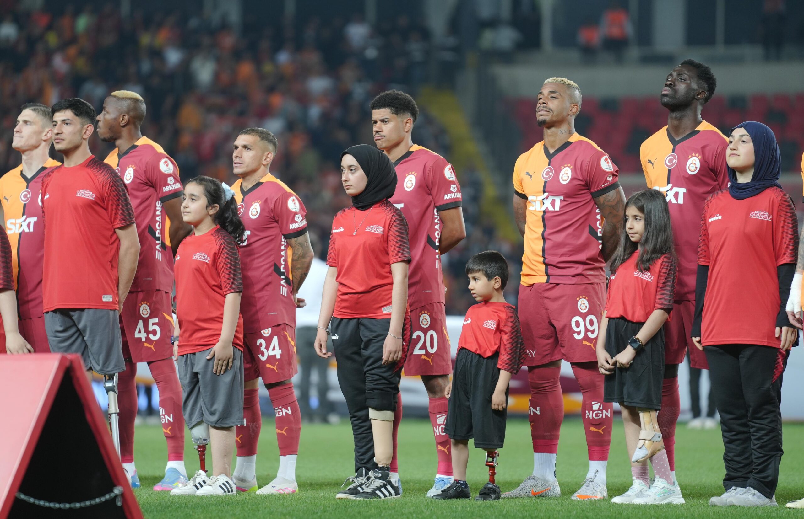 Türkiye Kupası finalinde Gaziantep Büyükşehir Belediyesi’nden seremoni