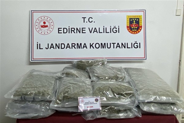 Edirne’de 16,5 kilogram skunk ele geçirildi