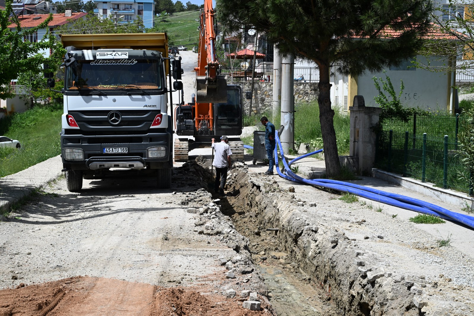 MASKİ, 5 bin 500 metrelik terfi hattı döşeme çalışmalarını tamamlıyor