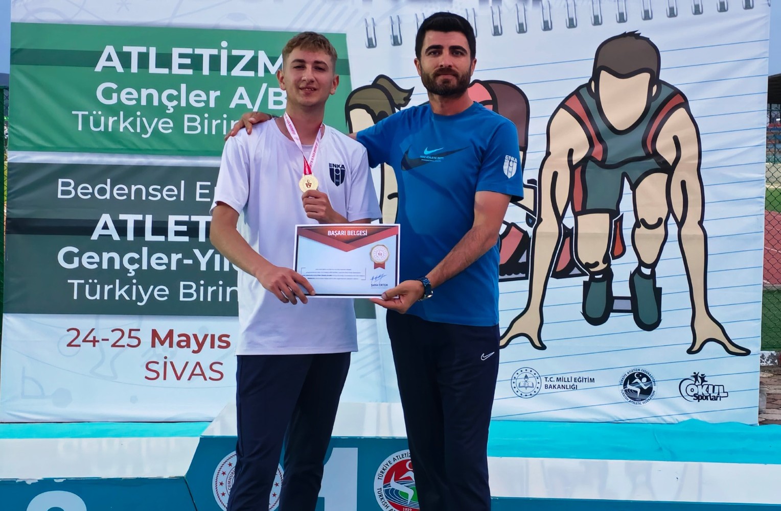 Karaman’a yüksek atlama branşında altın madalya