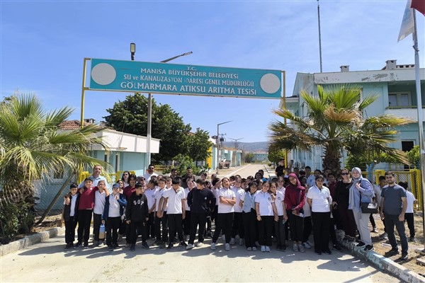 Gölmarmaralı öğrenciler arıtma tesisini ziyaret etti