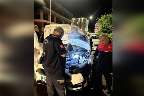 Iğdır’da araç yangını kısa sürede söndürüldü