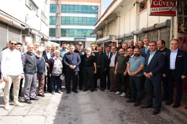 Erzincan Valisi Aydoğdu, Buğday Meydanı esnafını ziyaret etti