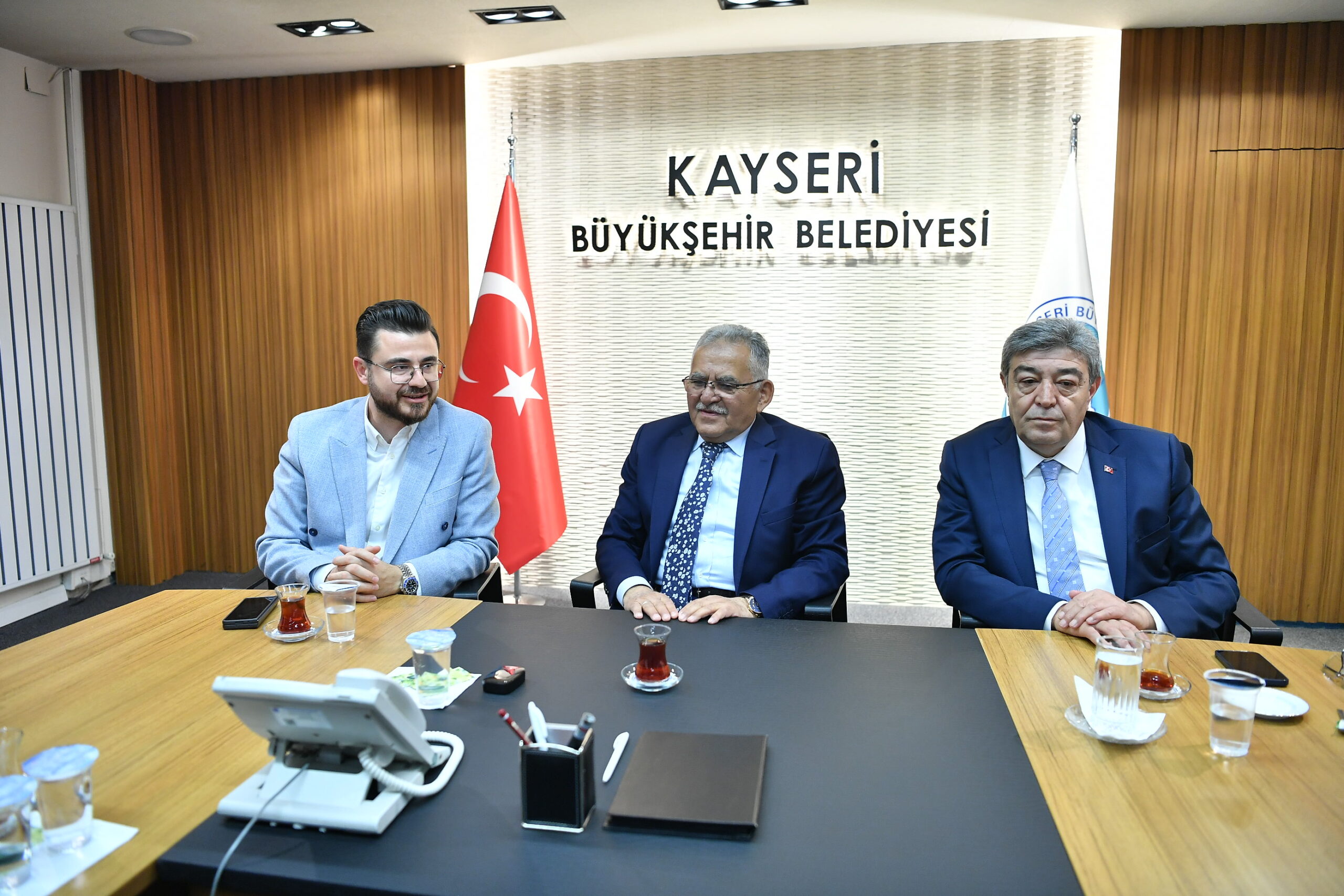 Büyükkılıç, Türk-İş Kayseri İl Temsilcisi Güven ve beraberindeki heyeti kabul etti