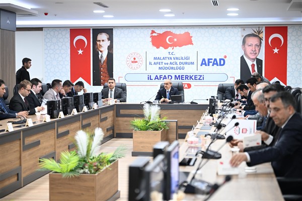 Vali Yavuz, istişare ve koordinasyon toplantısına başkanlık etti