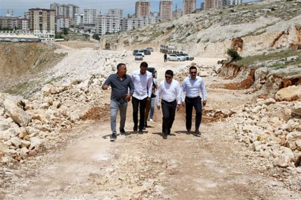 Mardin Büyükşehir heyeti, Ravza-Kasımiye yolu çalışmalarını inceledi
