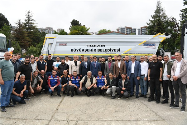 Trabzon Büyükşehir Belediyesi 15 yeni aracı filosuna kattı