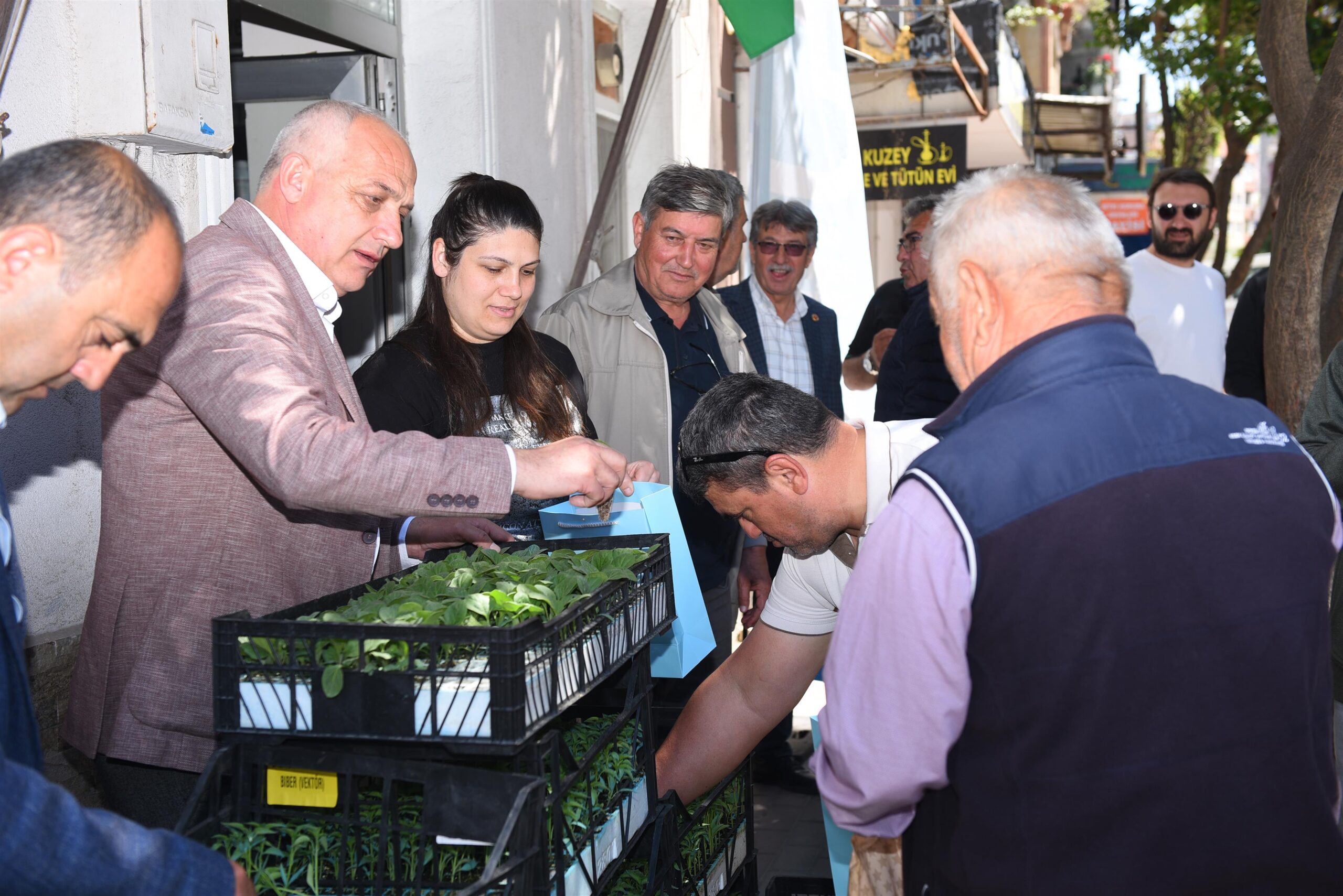 Başkan Akın’ın fide desteği