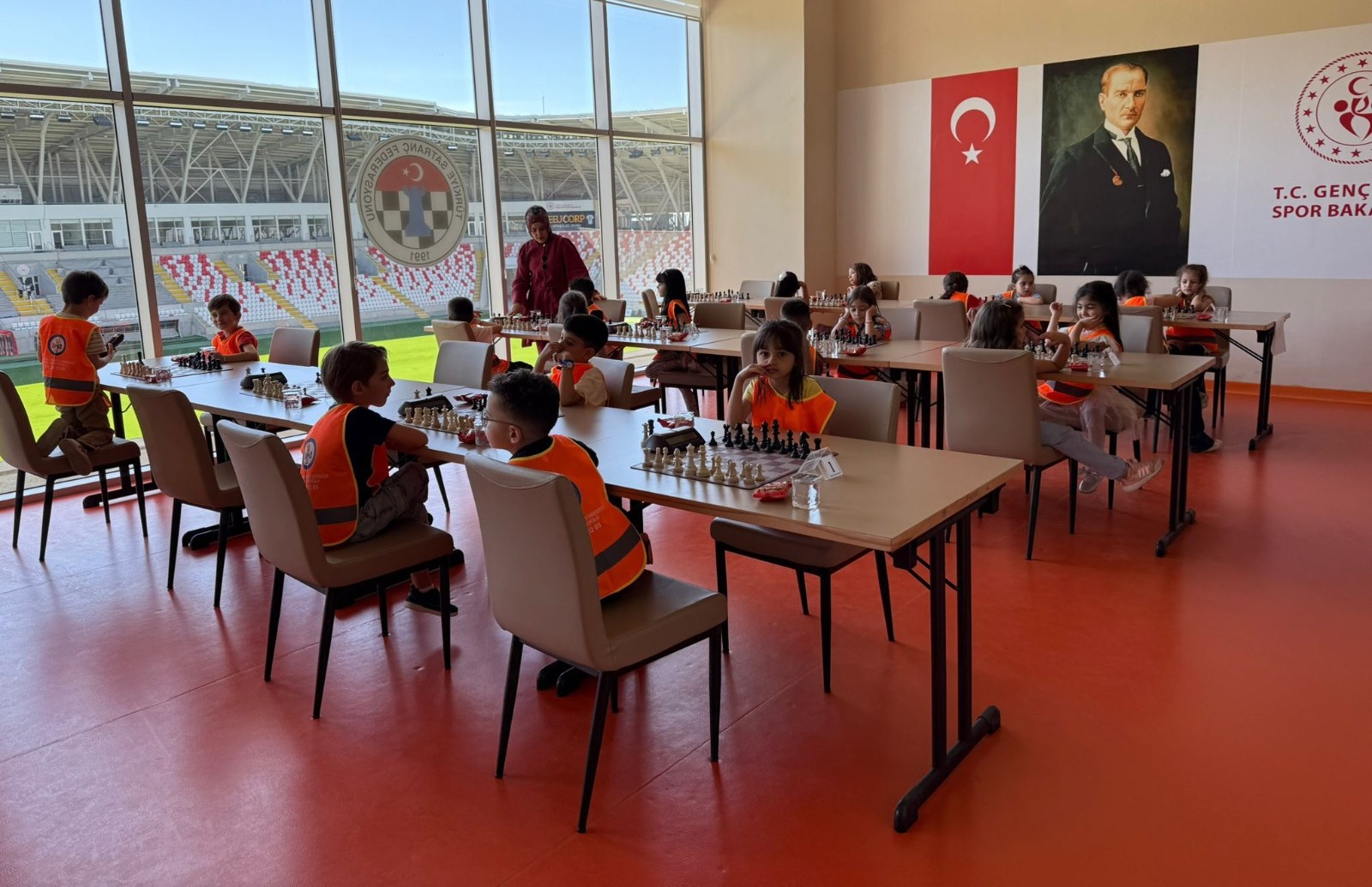 Anaokulu öğrencileri satrançla tanıştı