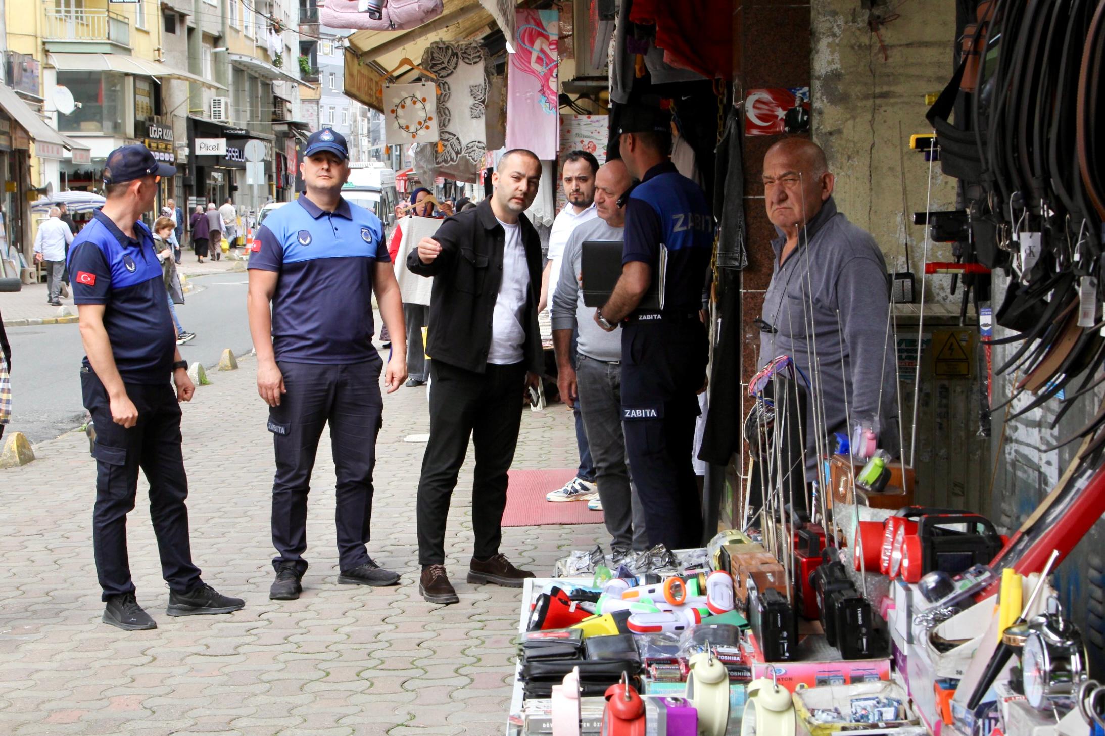 Giresun Belediyesi, kaldırım işgallerine karşı denetim başlattı