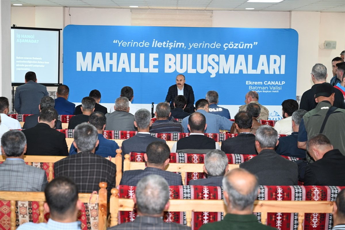 Vali Canalp, Güneykent Mahallesi’nde vatandaşlarla buluştu