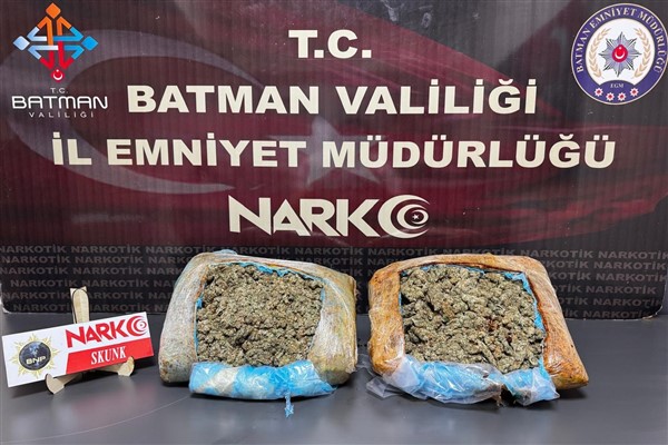 Batman’da 2 kilo 500 gram skunk ele geçirildi