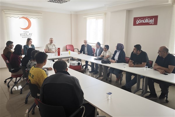 Çocuklardan Türk Kızılayı Karaman Şube Başkanlığı’na ziyaret