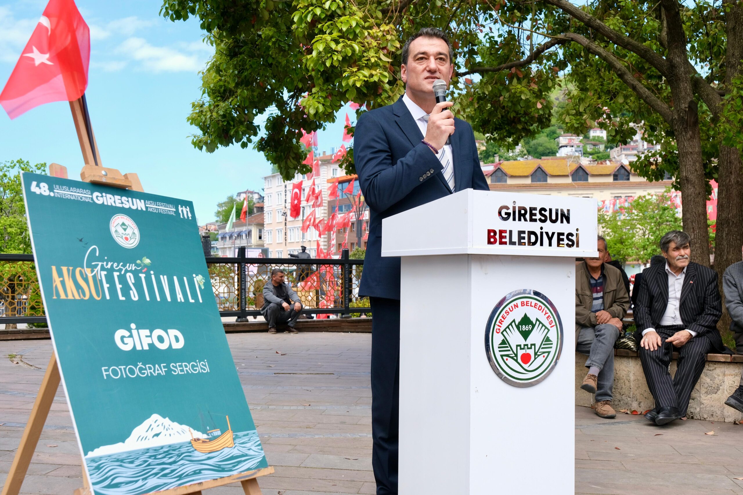 Uluslararası Giresun Aksu Festivali’nde iki sergi açılışı yapıldı