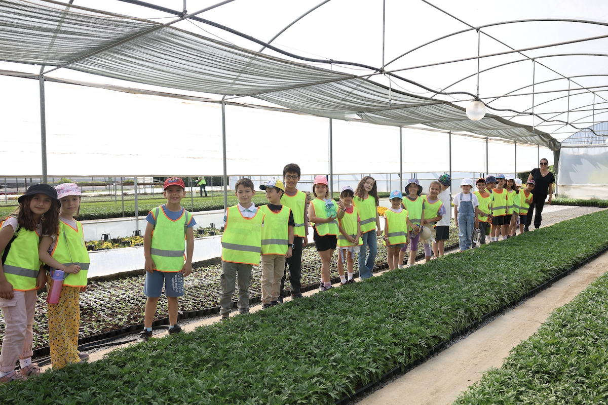 Öğrenciler fidanlıkta ders işledi